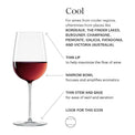 Tuscany Signature Series Warm & Cool Region Wine Glasses - Set of 4