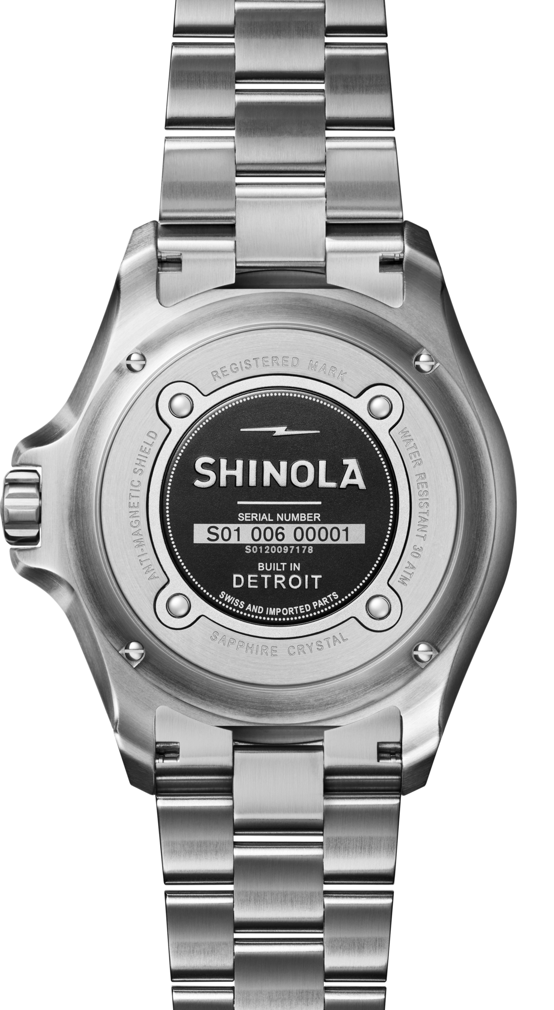 Mens' Lake Superior Monster Automatic Stainless Steel Watch 43mm