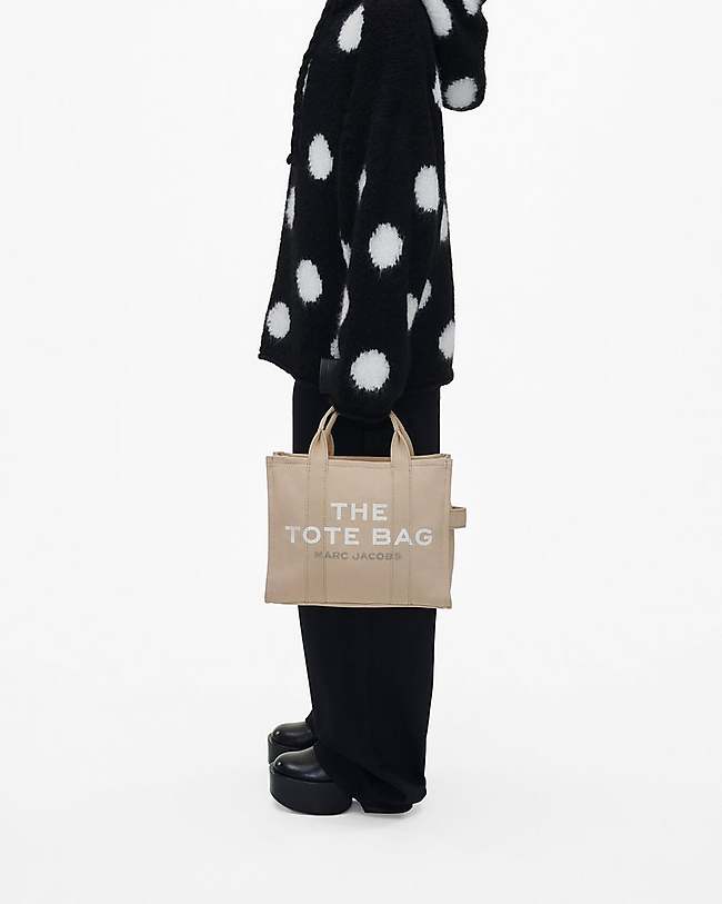 The Medium Canvas Tote (Beige) with Two Interchangeable Straps