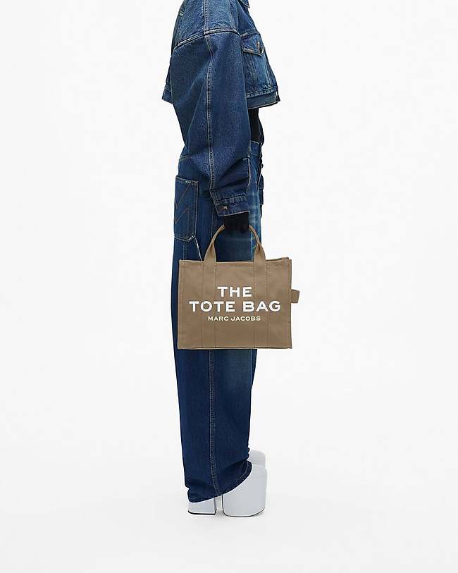 The Medium Canvas Tote (Slate Green) with Two Interchangeable Straps