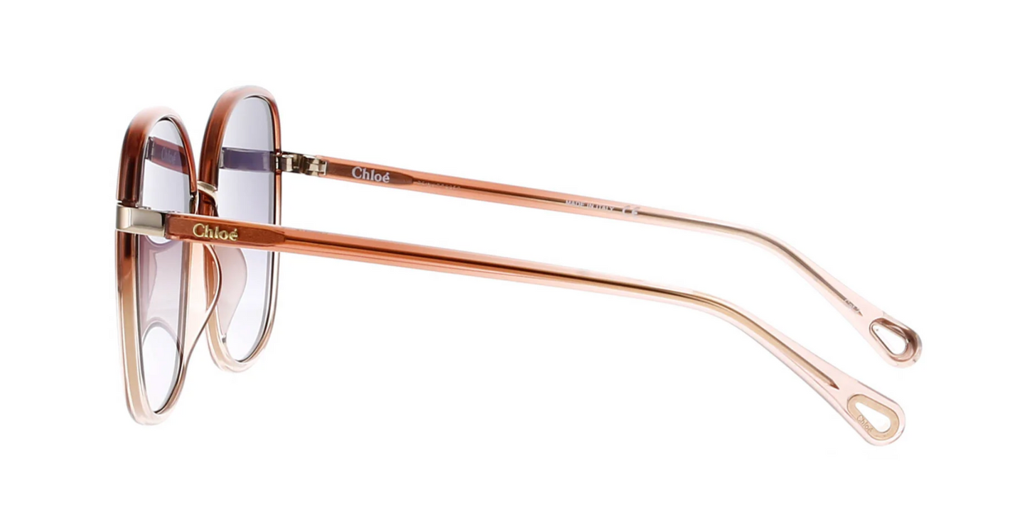 Ladies Pink Framed Gradient Sunglasses