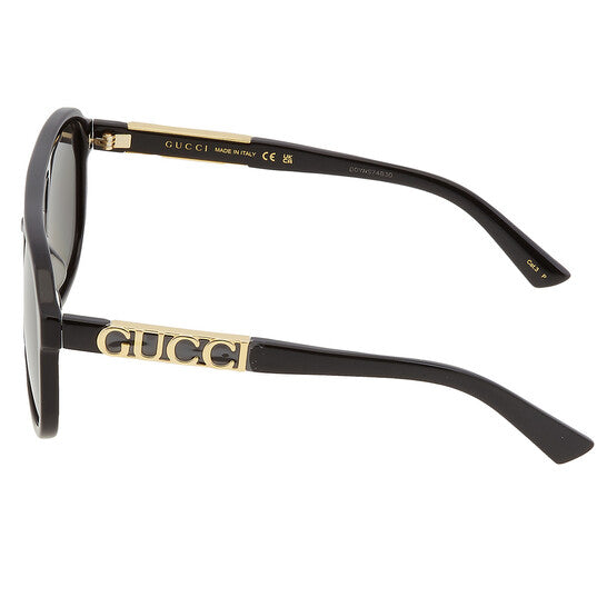 Polarized Dark Grey Pilot Unisex Sunglasses