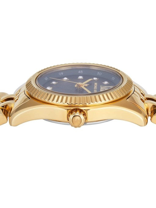Lexington Three Hand Gold Tone Stainless Steel Watch