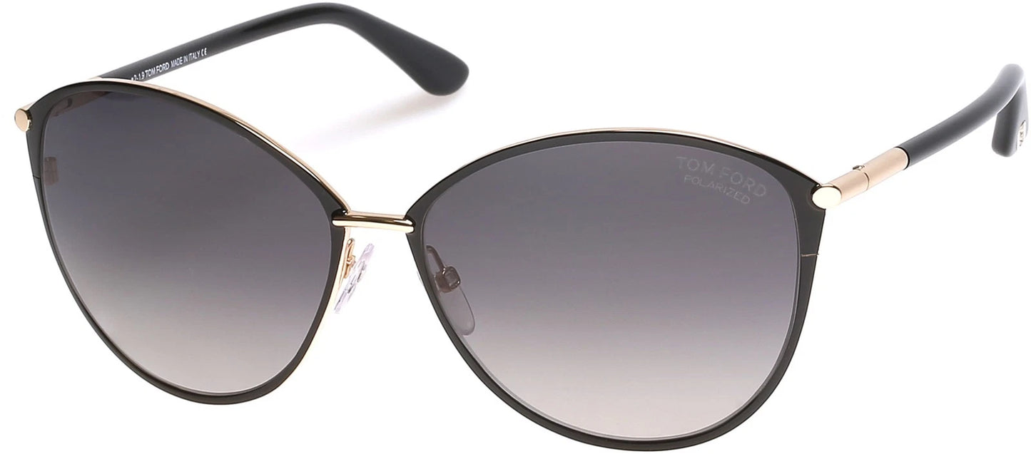 Penelope Shy Rose Gold Smoke Polarized Women's Sunglasses
