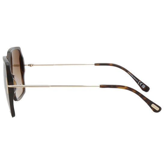 Joanna Brown Gradient Butterfly Ladies Sunglasses