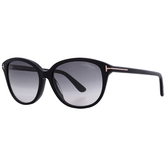 Karmen Smoke Gradient Oval Ladies Sunglasses