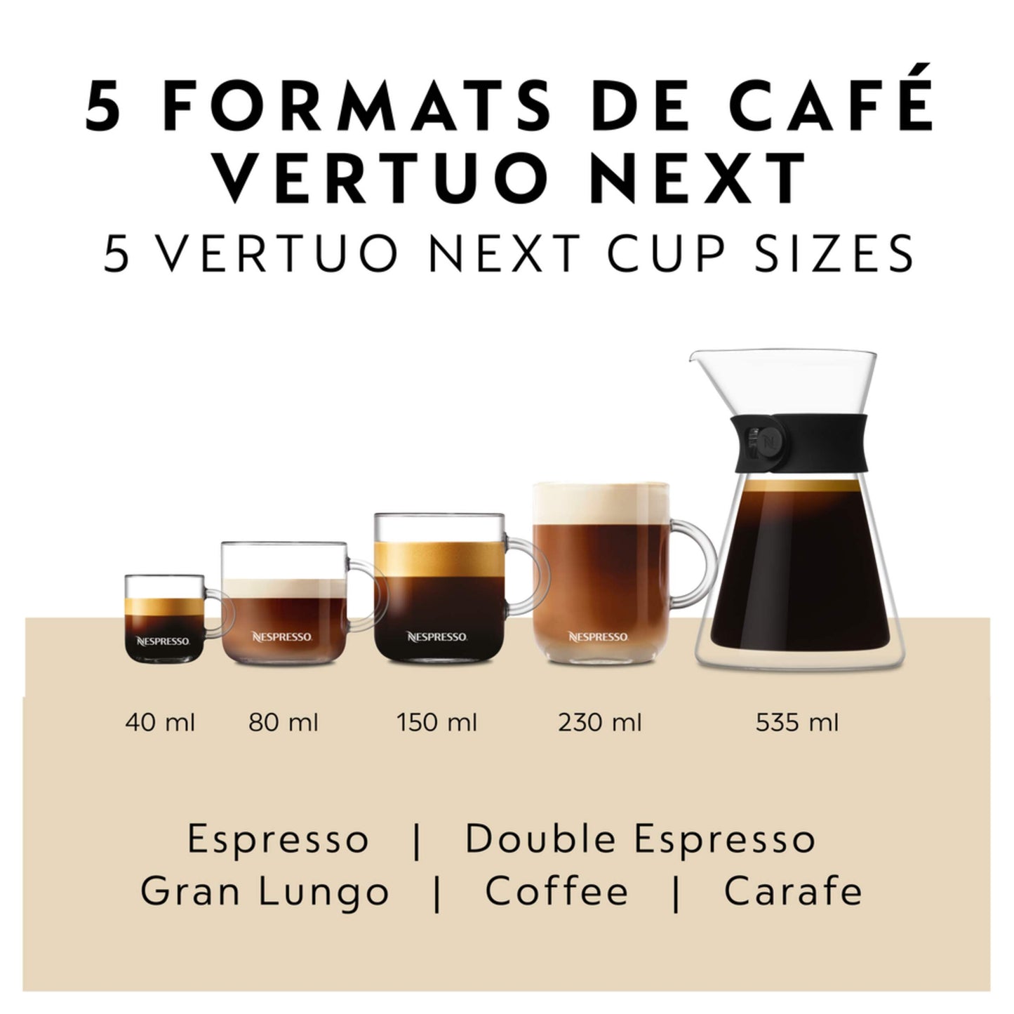 Nespresso Vertuo NeXT Premium by De'Longhi with Aeroccino