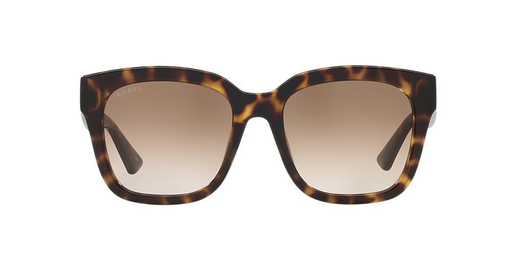 Women's Shiny Dark Havana Cat Eye Sunglasses