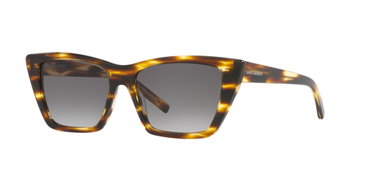Women's Shiny Flamed Havana Cat Eye Sunglasses