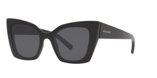 Women's Shiny Black Cat Eye Sunglasses