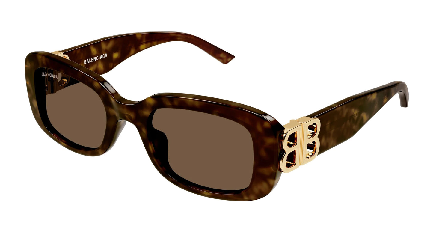 Women's Dark Havana Rectangular Sunglasses