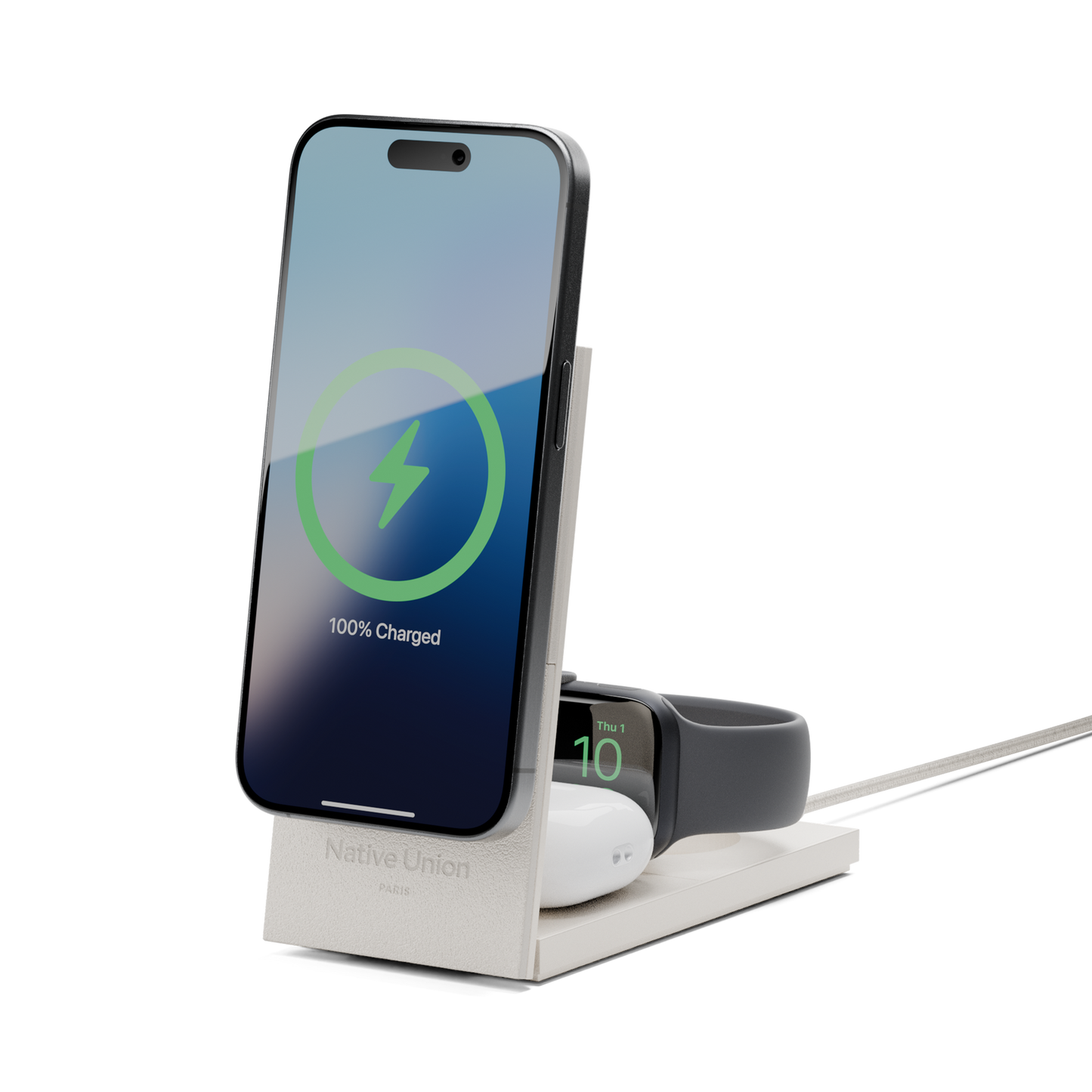 Rise 3-in-1 Qi2 Magnetic Wireless Charger