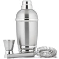 Tuscany Classic Metal Shaker with Strainer and Jig