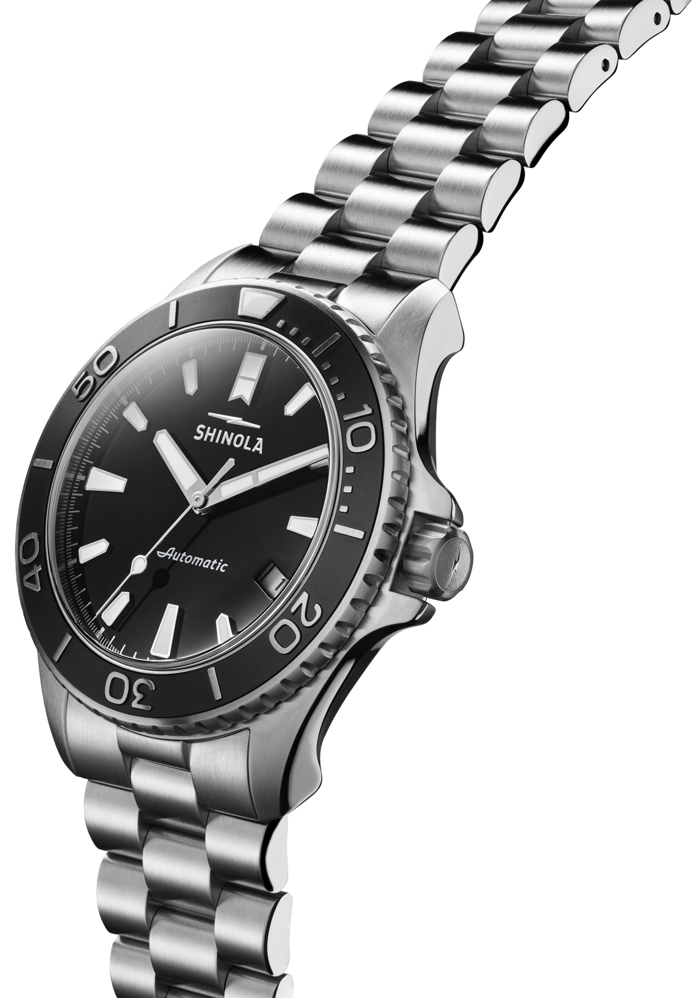Mens' Lake Superior Monster Automatic Stainless Steel Watch 43mm