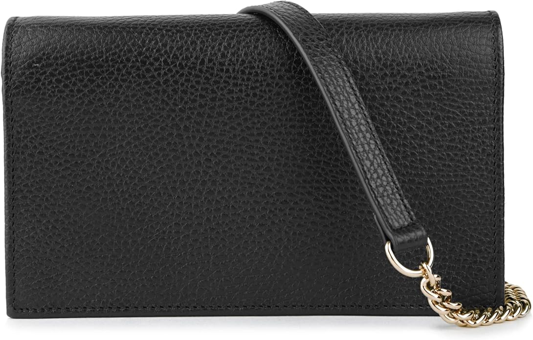 Interlocking Pebbled Leather Crossbody