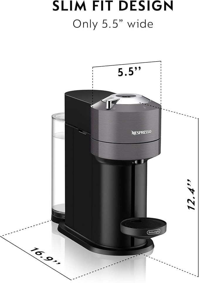 Nespresso Vertuo NeXT by De'Longhi with Aeroccino