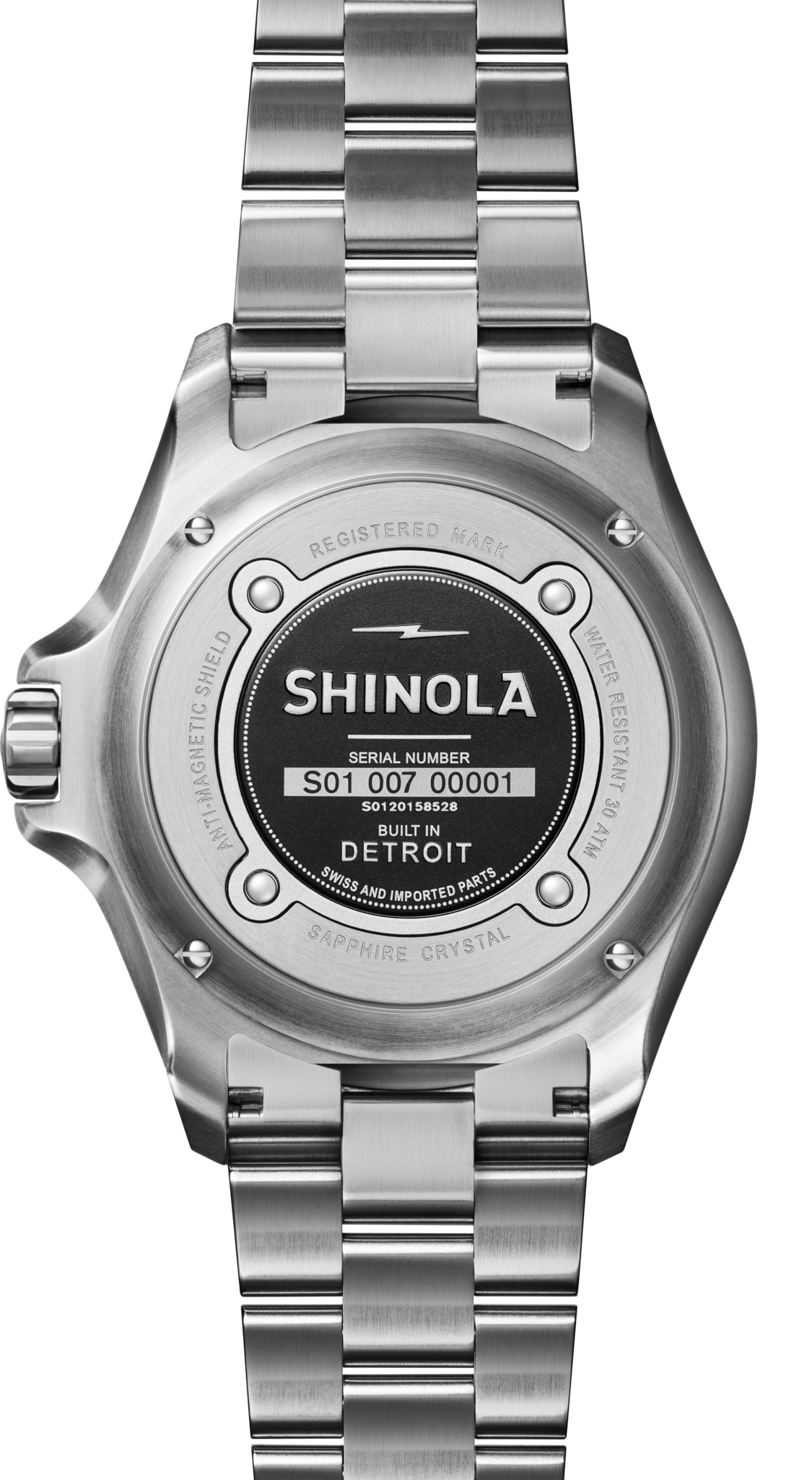Mens' Lake Ontario Monster Automatic Stainless Steel Watch 43mm