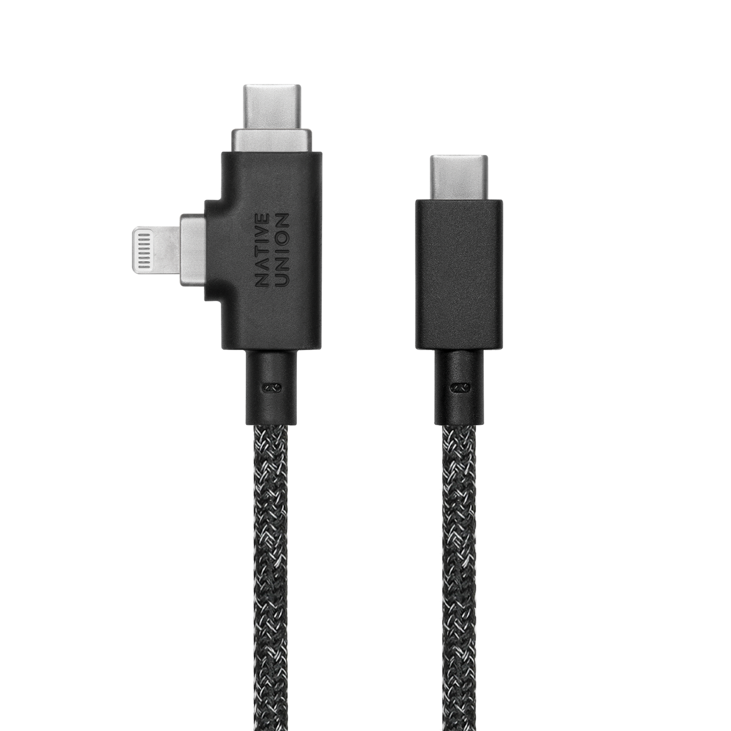 8ft Belt Cable Duo Pro USB-C to Lightning & USB-C