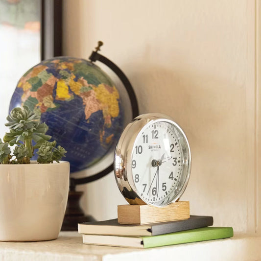 6" Runwell Desk Clock