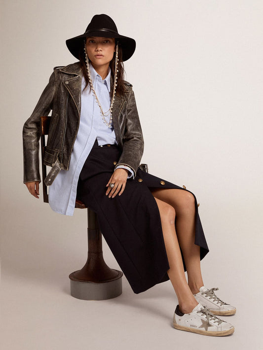 Superstar Leather Sneakers with black tab