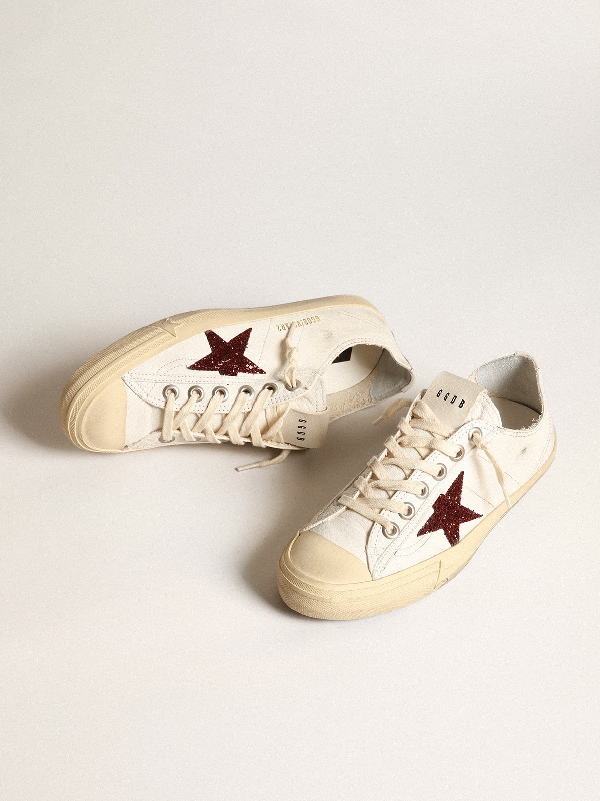 Women's Super Star Glitter Red Sneaker Color