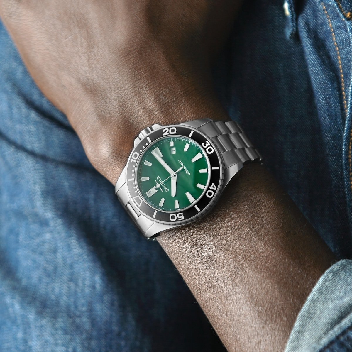 Mens' Lake Ontario Monster Automatic Stainless Steel Watch 43mm