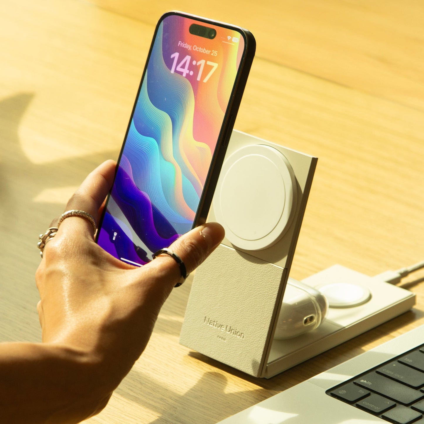 Rise 3-in-1 Qi2 Magnetic Wireless Charger