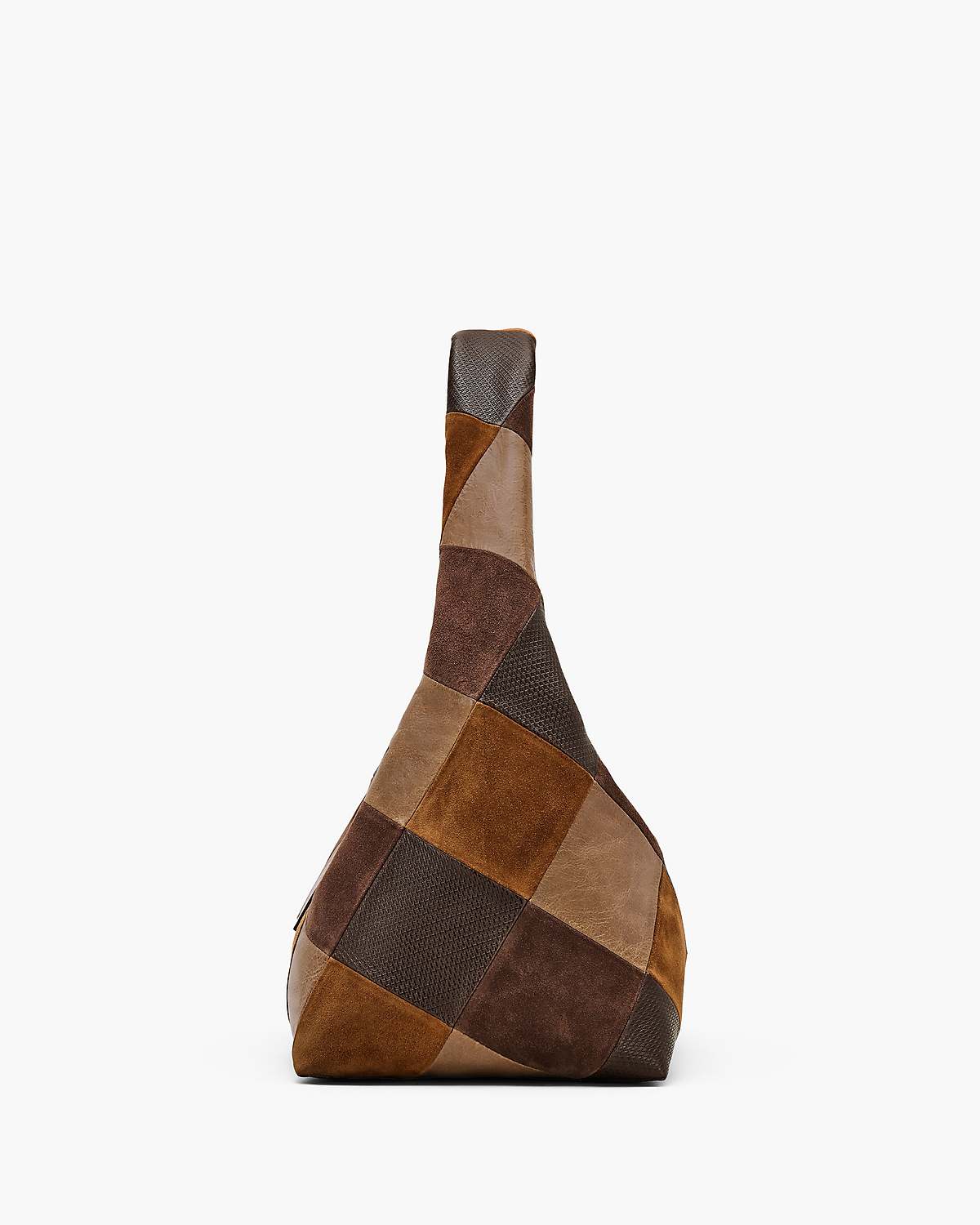 The Suede Patchwork Sack Bag