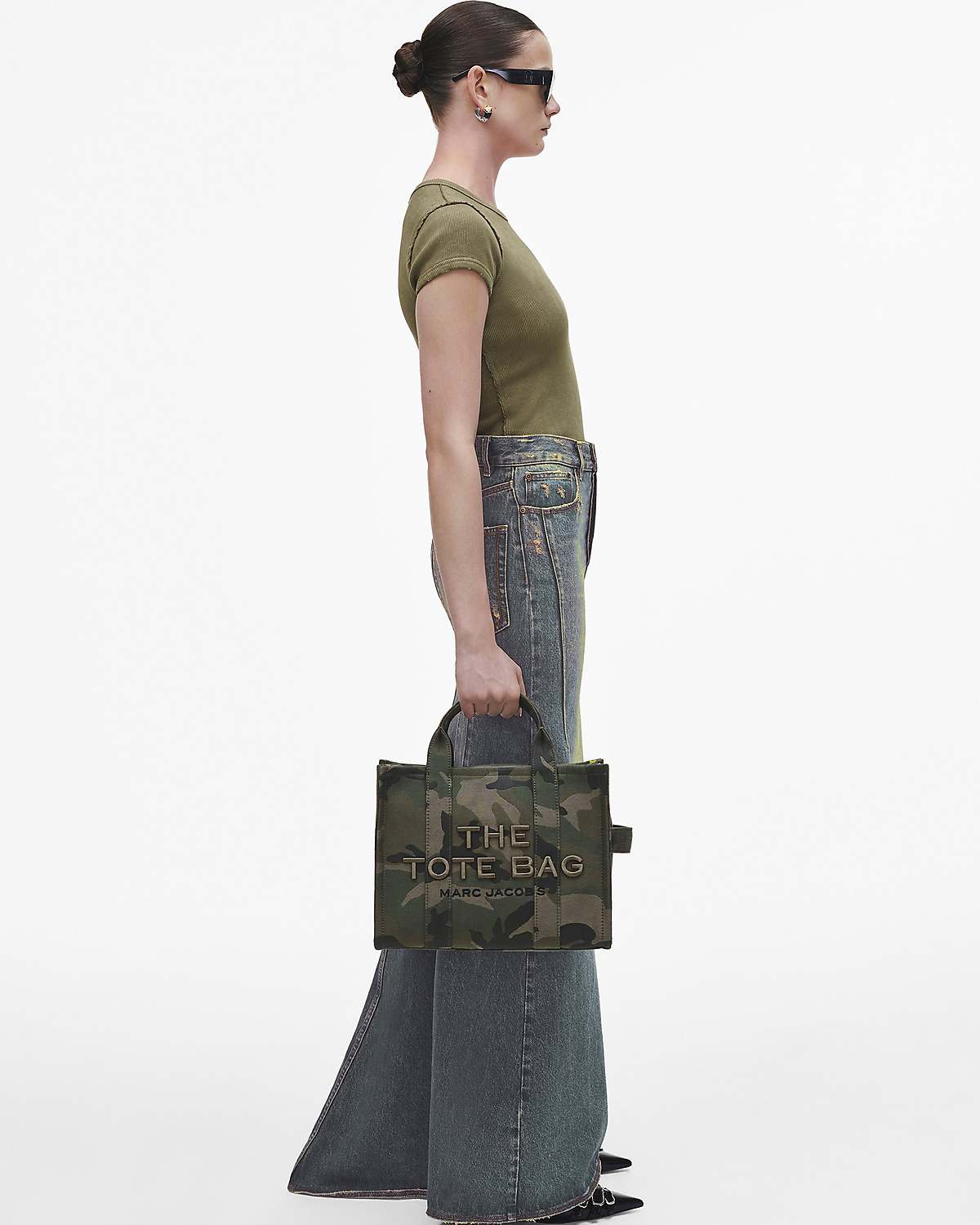 The Camo Jacquard Medium Tote Bag