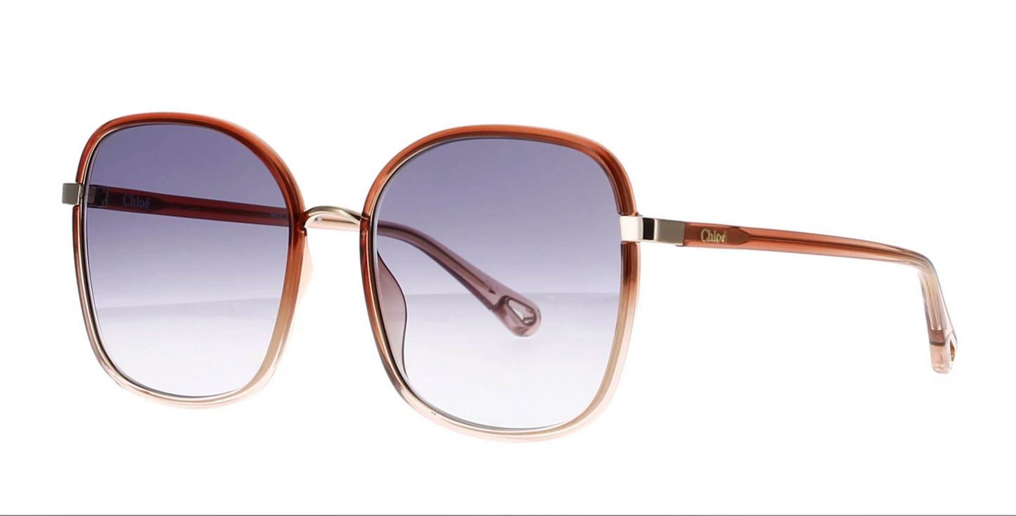 Ladies Pink Framed Gradient Sunglasses