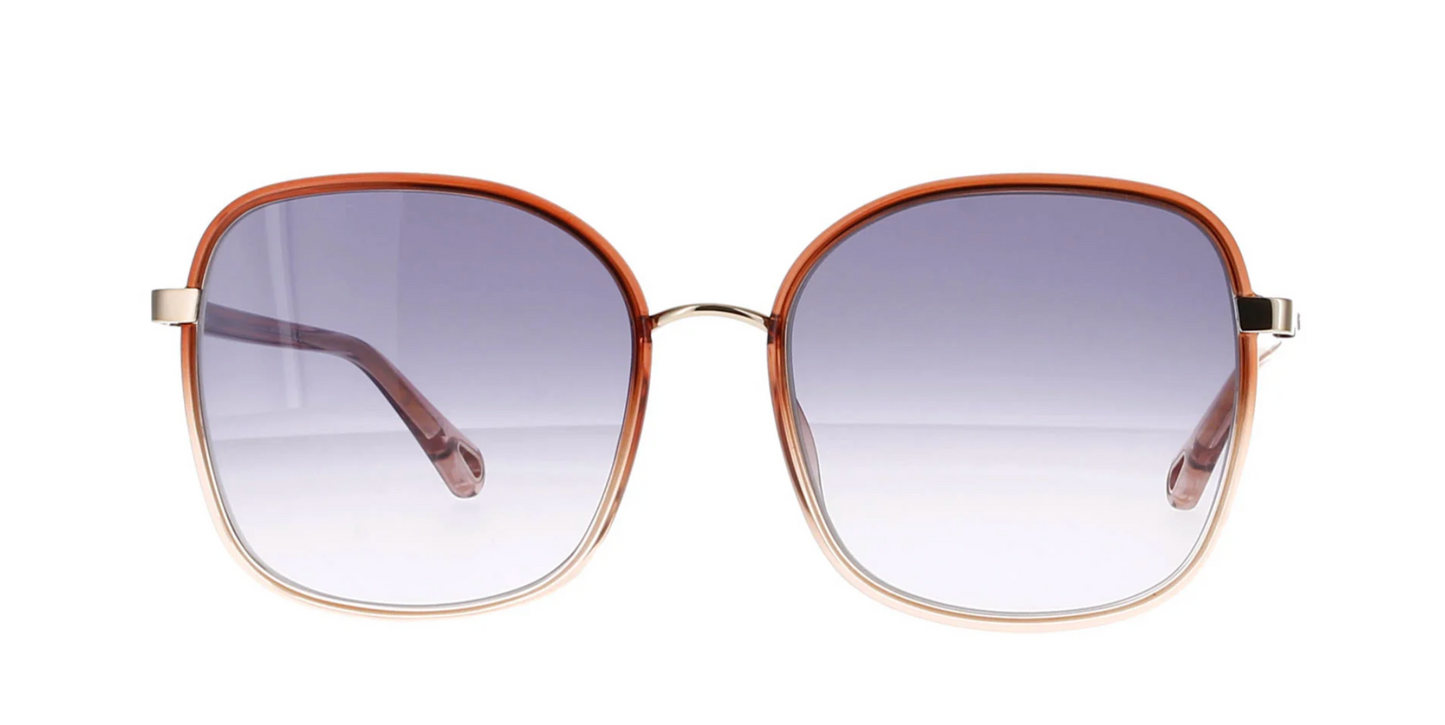 Ladies Pink Framed Gradient Sunglasses