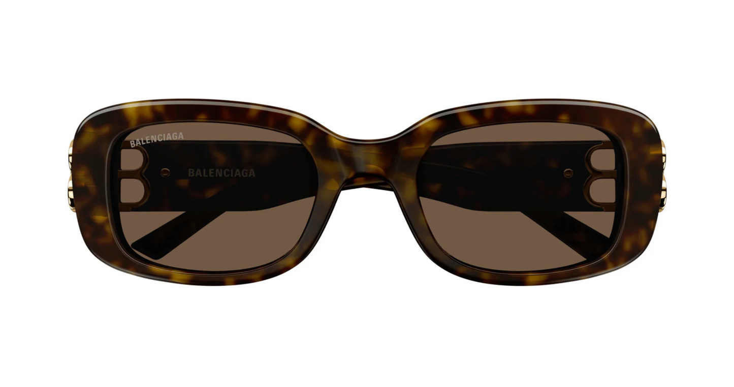 Women's Dark Havana Rectangular Sunglasses