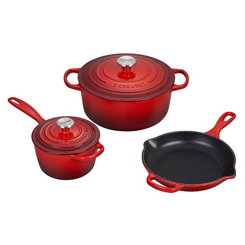 Le Creuset Signature Enameled Cast Iron 5-Piece Cookware Set
