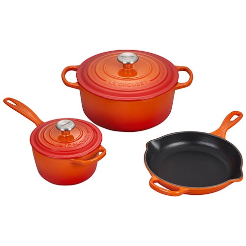 Le Creuset Signature Enameled Cast Iron 5-Piece Cookware Set