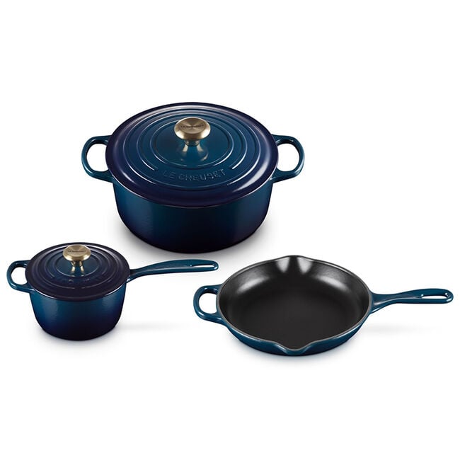 Le Creuset Signature Enameled Cast Iron 5-Piece Cookware Set
