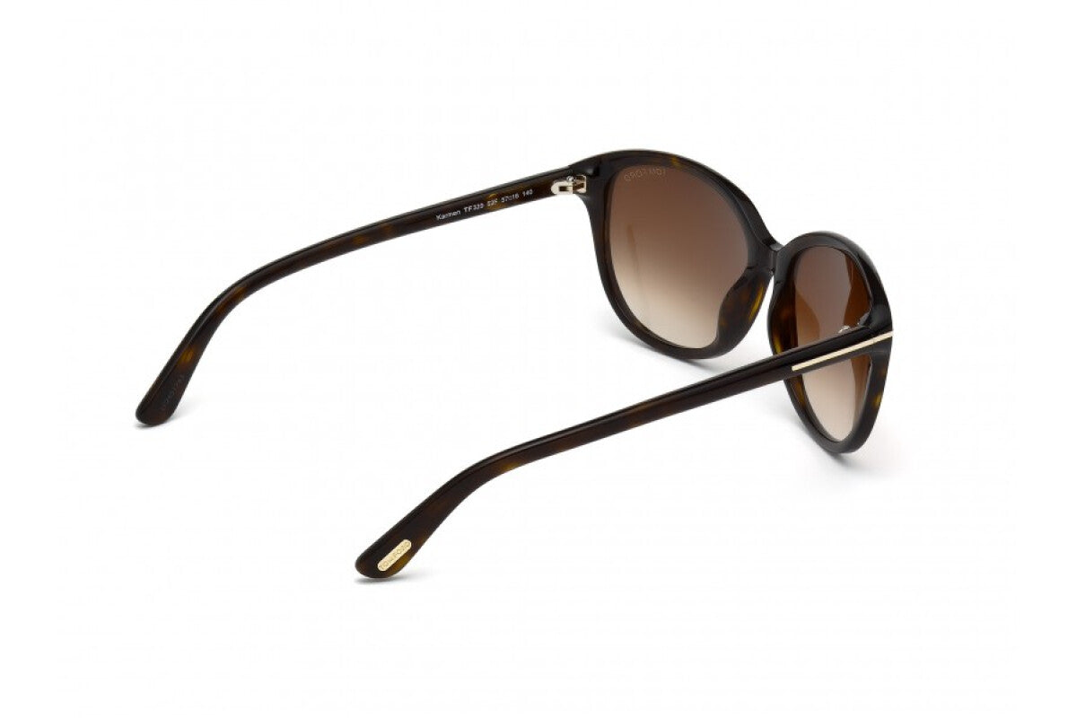 Karmen Grey Gradient Oval Ladies Sunglasses