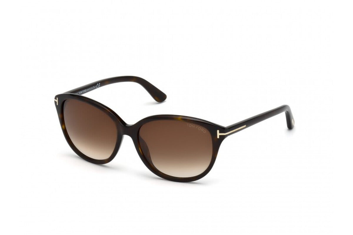 Karmen Grey Gradient Oval Ladies Sunglasses