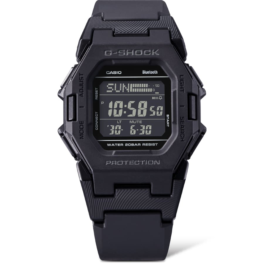 Black Digital Watch - G-SHOCK with Bluetooth & Step Counter