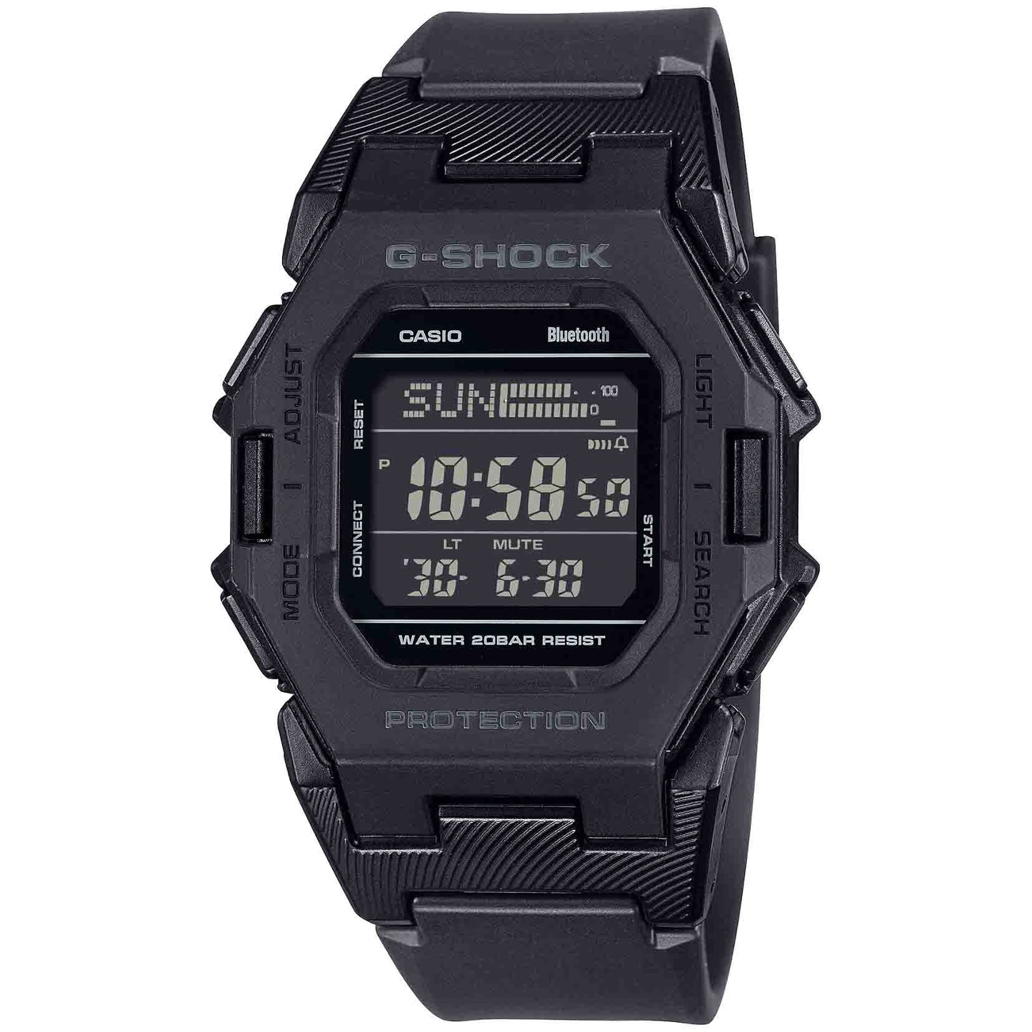 Black Digital Watch - G-SHOCK with Bluetooth & Step Counter