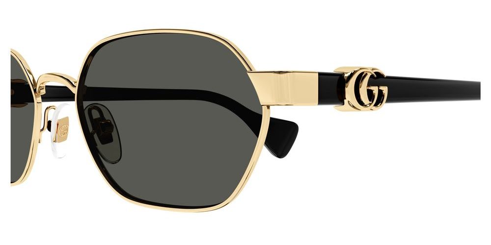 Women's Black Geometric Sunglasses