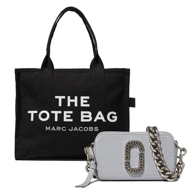 Large Tote (Black) & Snapshot (Gray) Set