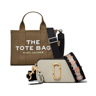 Small Canvas Tote Bag (Slate Green) and Snapshot (New Dust Multi) Set