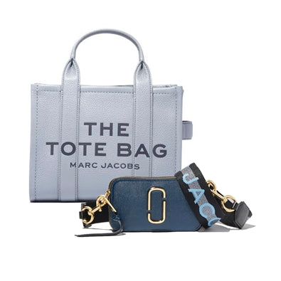 Small Tote (Wolf Grey) & Snapshot (Blue Sea)