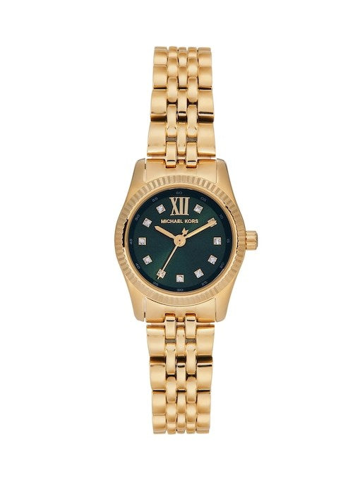 Lexington Three Hand Gold Tone Stainless Steel Watch