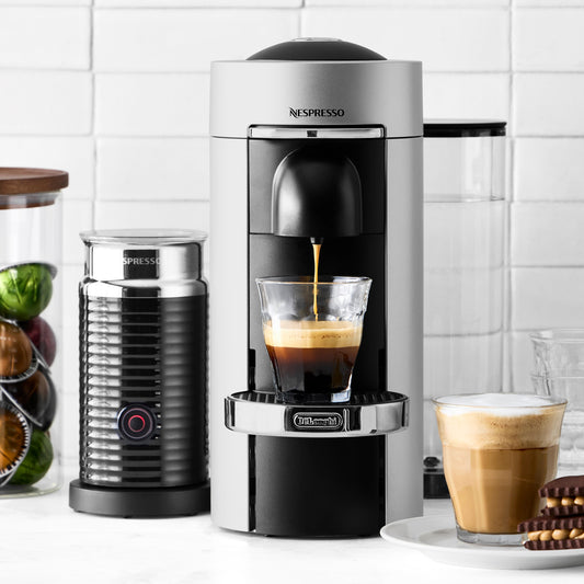 Nespresso Vertuo Plus Coffee and Espresso Machine by De'Longhi with Aeroccino