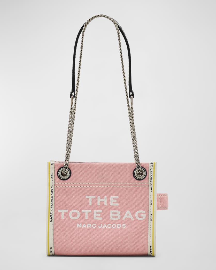 The Denim Chain Crossbody Tote Bag