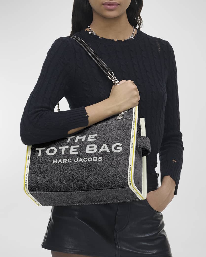 The Denim Chain Medium Tote Bag