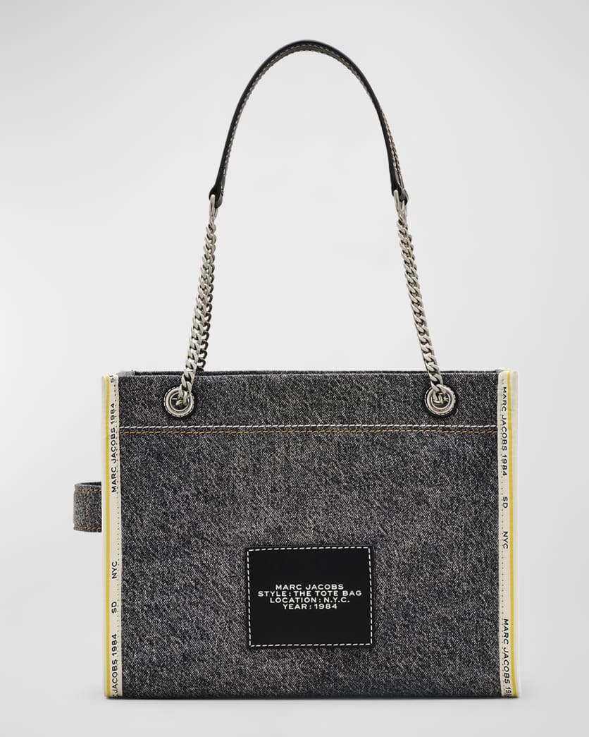 The Denim Chain Medium Tote Bag