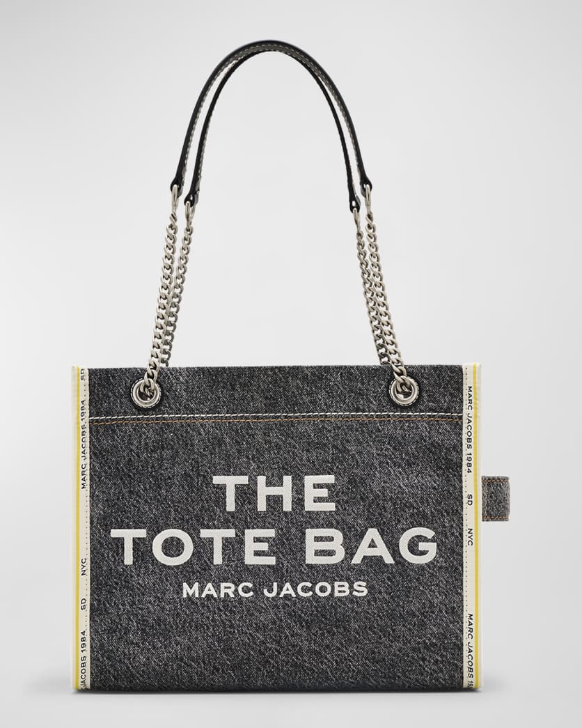The Denim Chain Medium Tote Bag