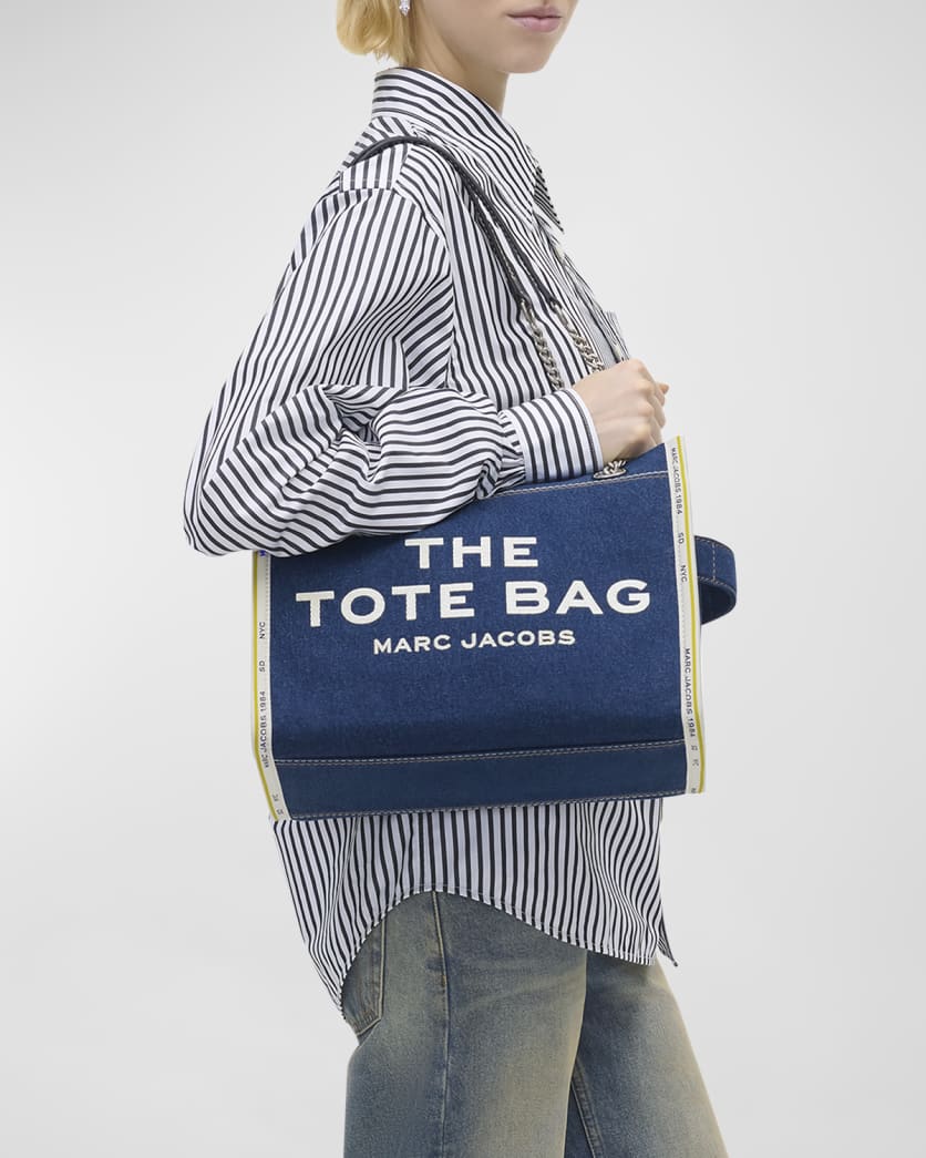 The Denim Chain Medium Tote Bag